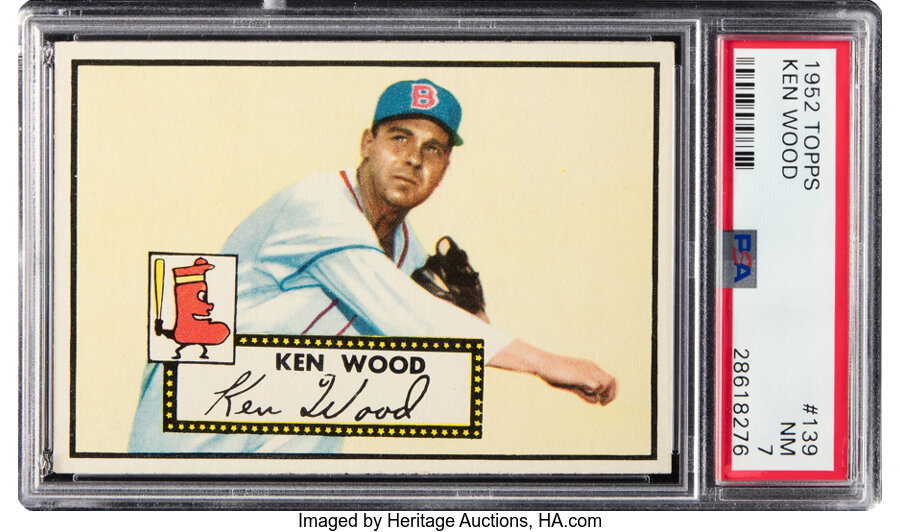 1952 Topps Ken Wood #139 PSA NM 7