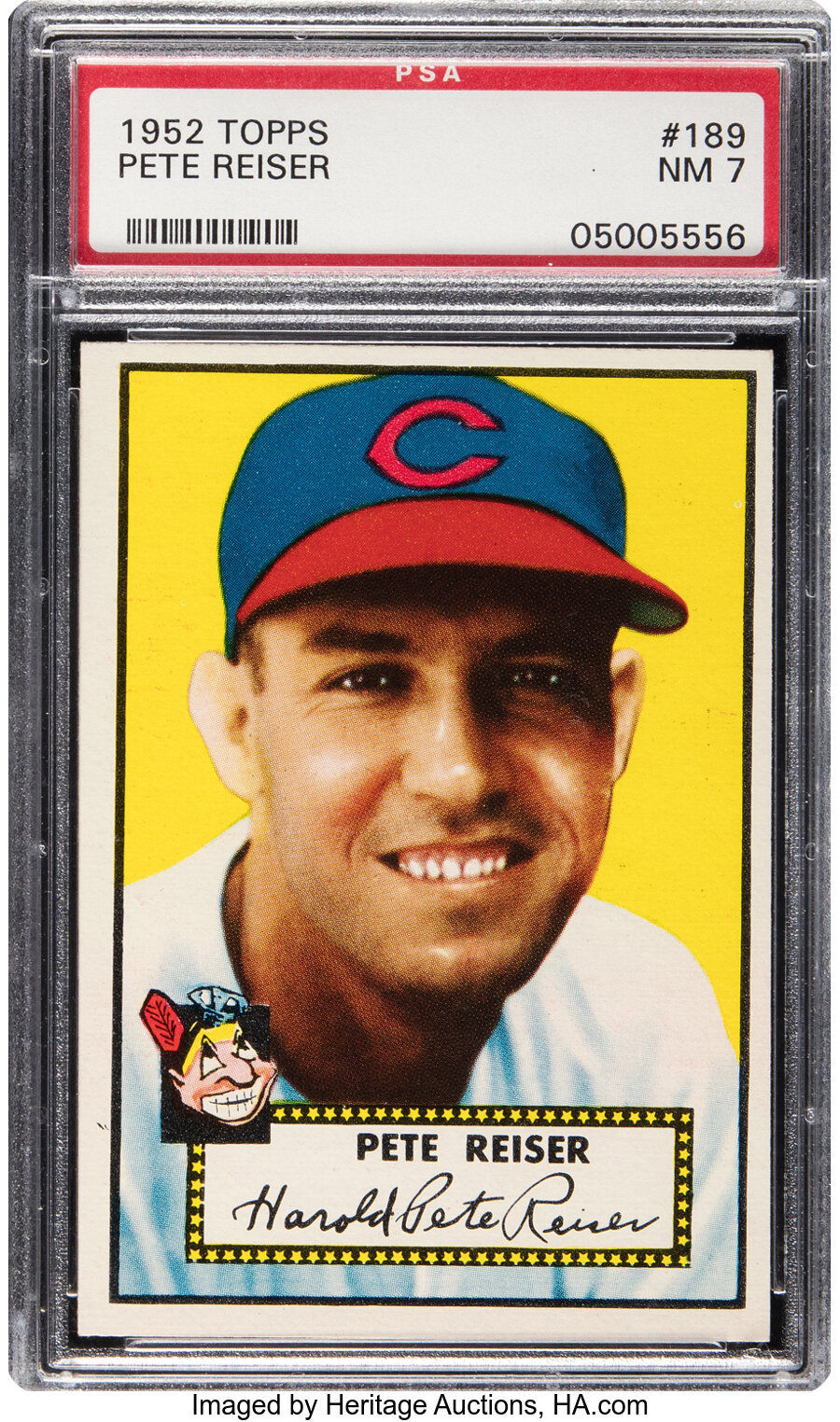 1952 Topps Pete Reiser #189 PSA NM 7