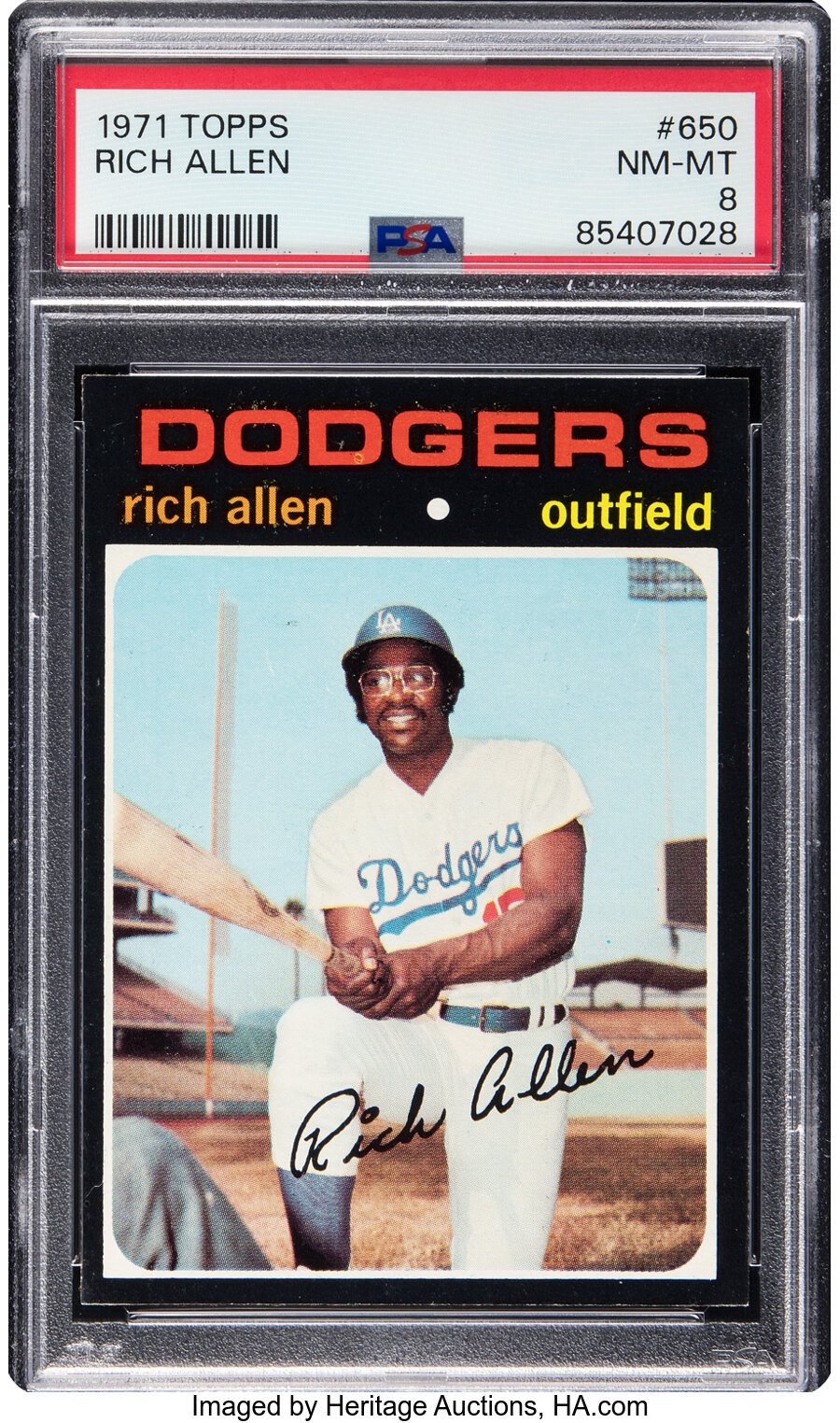 1971 Topps Rich Allen #650 PSA NM-MT 8