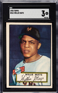 1952 Topps Willie Mays #261 SGC VG 3