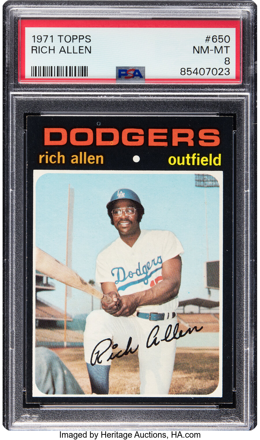 1971 Topps Rich Allen #650 PSA NM-MT 8