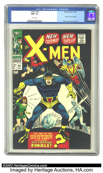 X Men 39 Marvel 1967 Cgc Nm 9 2 White Pages This Supreme Copy Lot 5857 Heritage Auctions