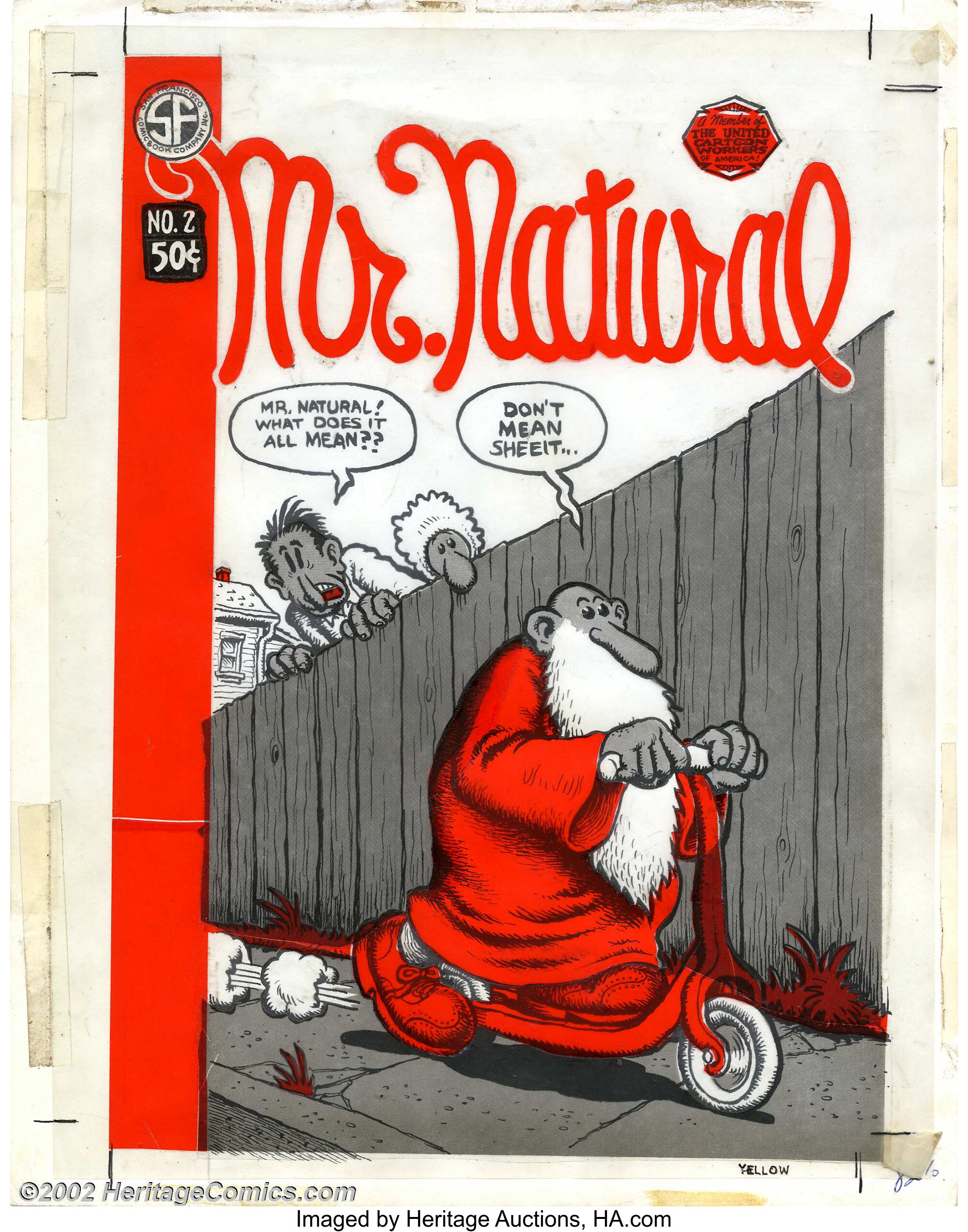 Robert Crumb - Original Cover Art for Mr. Natural #2 (San