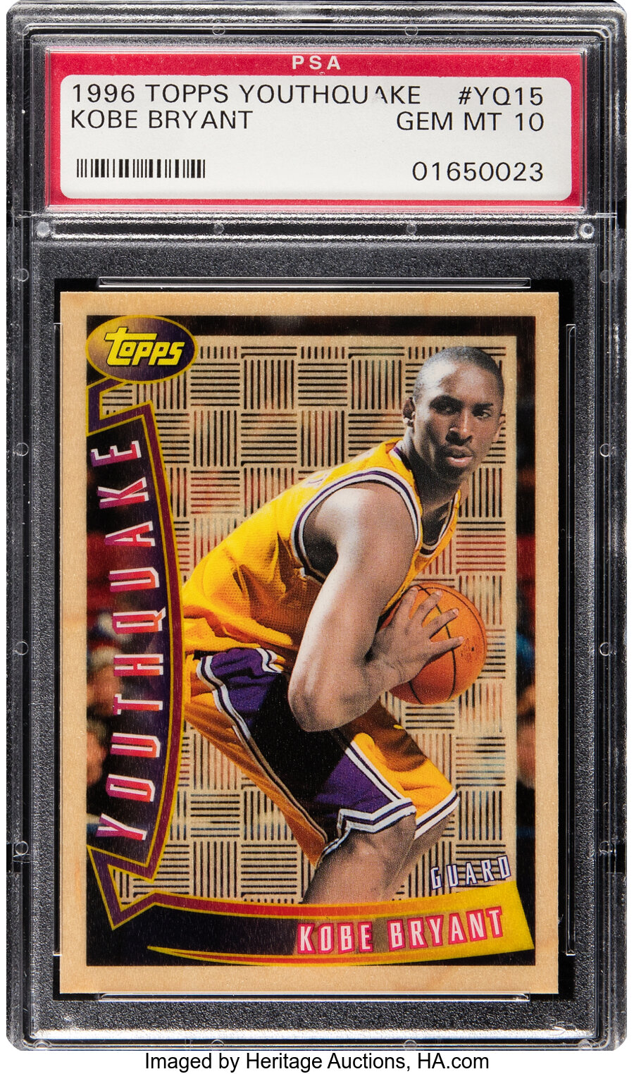 1996 Topps Youthquake Kobe Bryant #YQ15 PSA Gem Mint 10