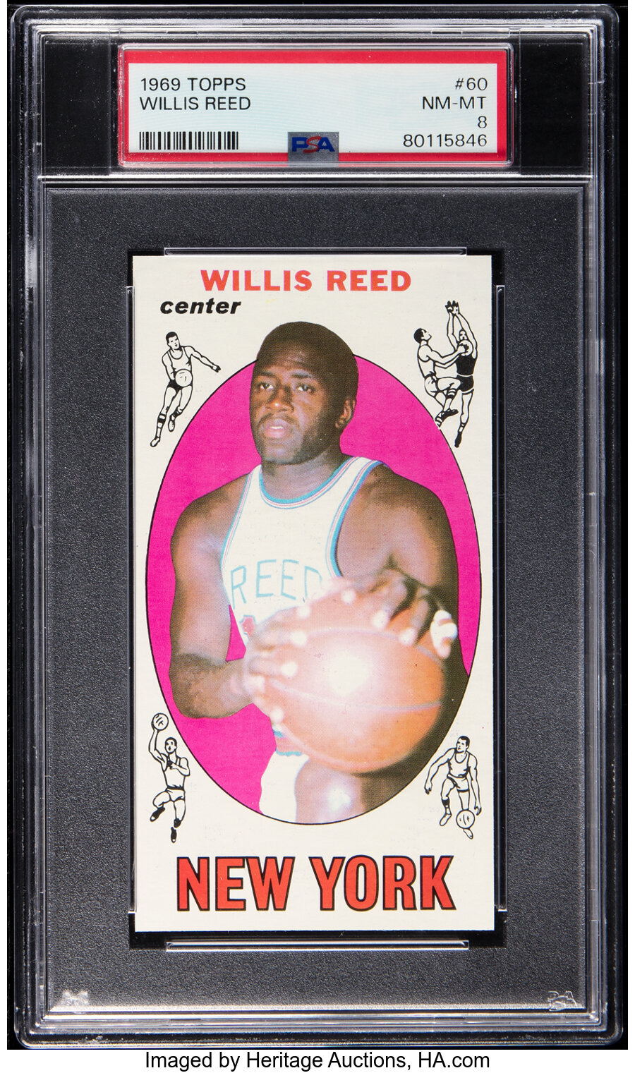 1969 Topps Willis Reed #60 PSA NM-MT 8