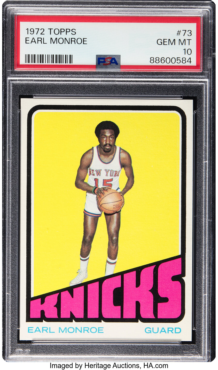 1972 Topps Earl Monroe #73 PSA Gem Mint 10