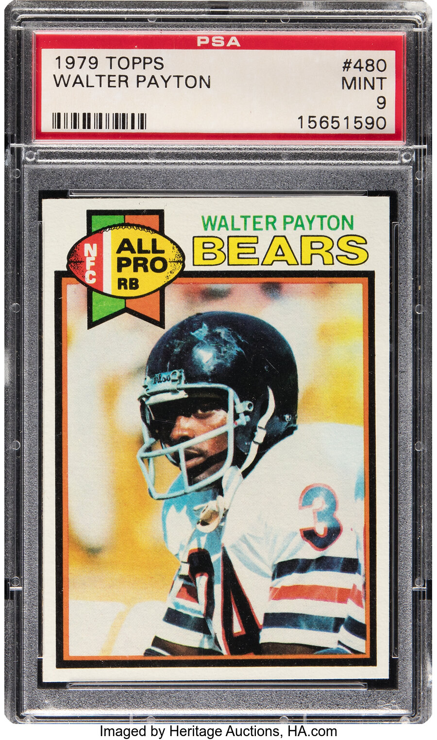 1979 Topps Walter Payton #480 PSA Mint 9