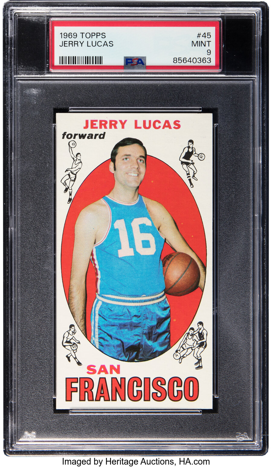 1969 Topps Jerry Lucas #45 PSA Mint 9 - Two Higher!