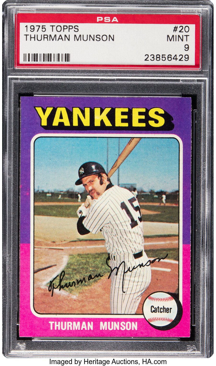 1975 Topps Thurman Munson #20 PSA Mint 9