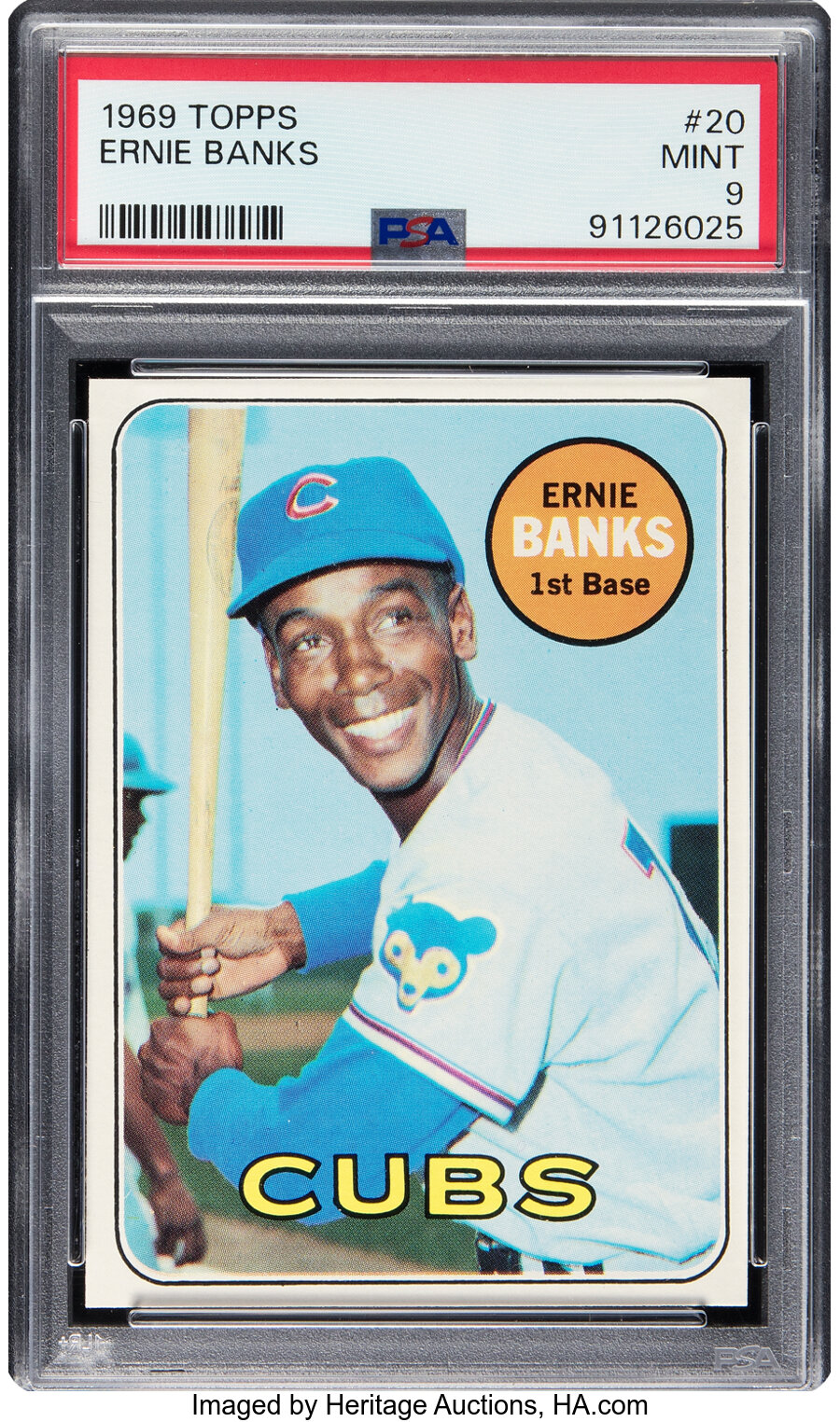 1969 Topps Ernie Banks #20 PSA Mint 9