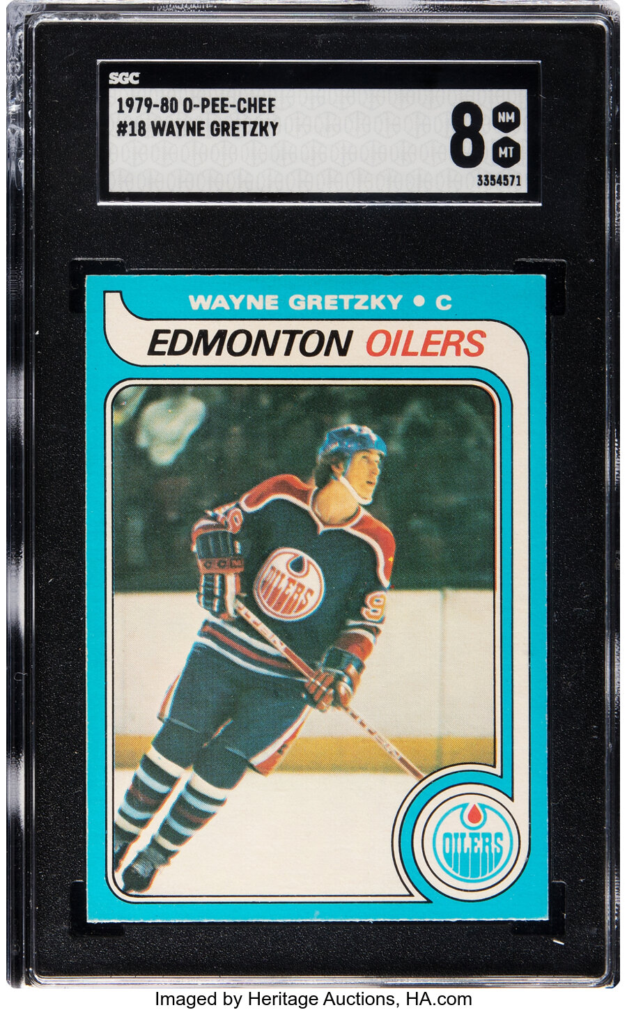 1979 O-Pee-Chee Wayne Gretzky Rookie #18 SGC NM-MT 8