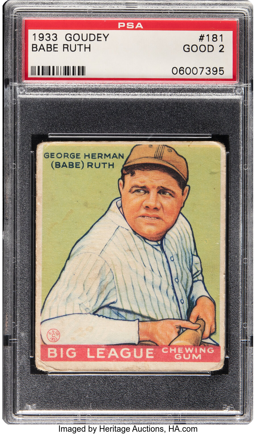 1933 Goudey Babe Ruth #181 PSA Good 2