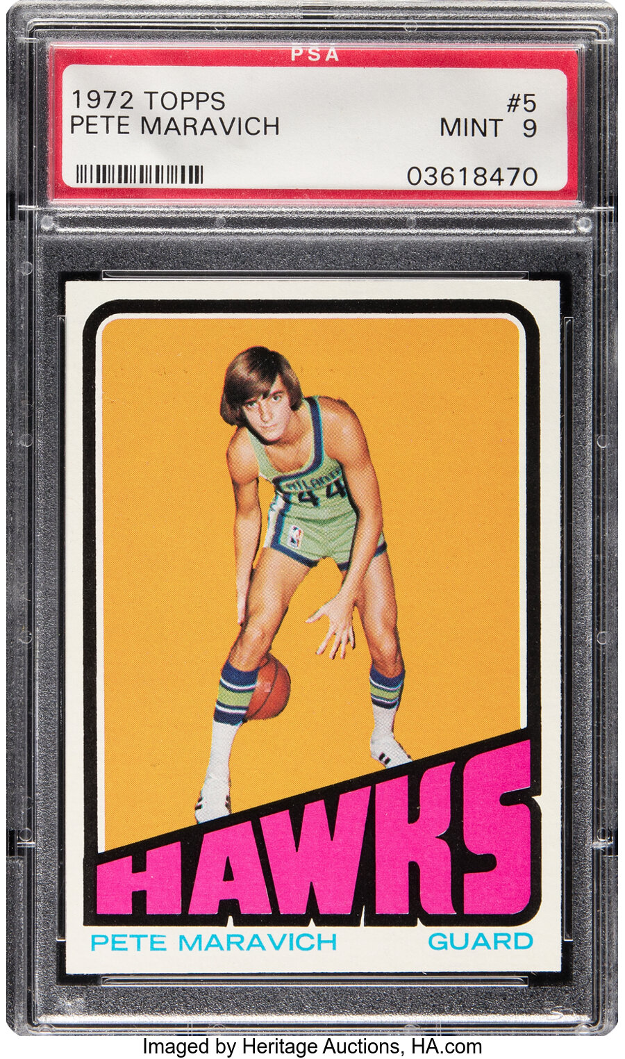 1972 Topps Pete Maravich #5 PSA Mint 9