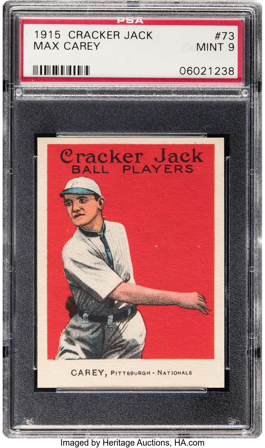 1915 Cracker Jack Max Carey #73 PSA Mint 9