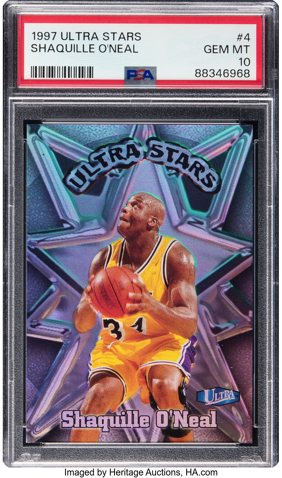 1997 Fleer Ultra Stars Shaquille O'Neal #4 PSA Gem Mint 10 - Pop Five