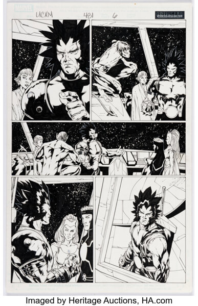 Billy Tan and Danny Miki Uncanny X-Men #481 "Rise and Fall of the Shi'ar Empire" Story Page ...