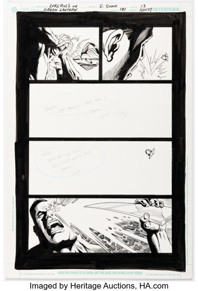 Luke Ross and Rodney Ramos Green Lantern #181 Story Page 11 Original Art (DC, 2004).