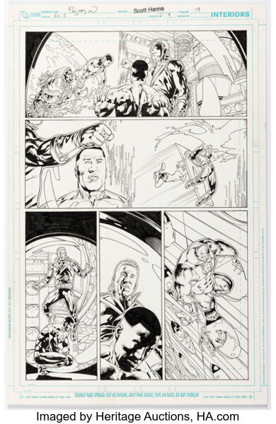 Fernando Pasarin and Scott Hanna Green Lantern Corps #9 Story Page 19 Original Art (DC, 2012...