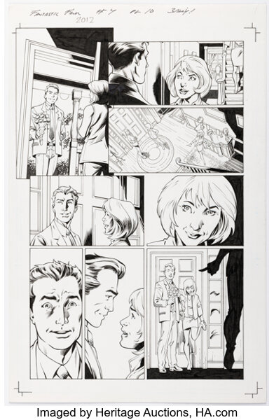 Mark Bagley and Mark Farmer Fantastic Four #4 Story Page 10 Original Art (Marvel, 2013)....