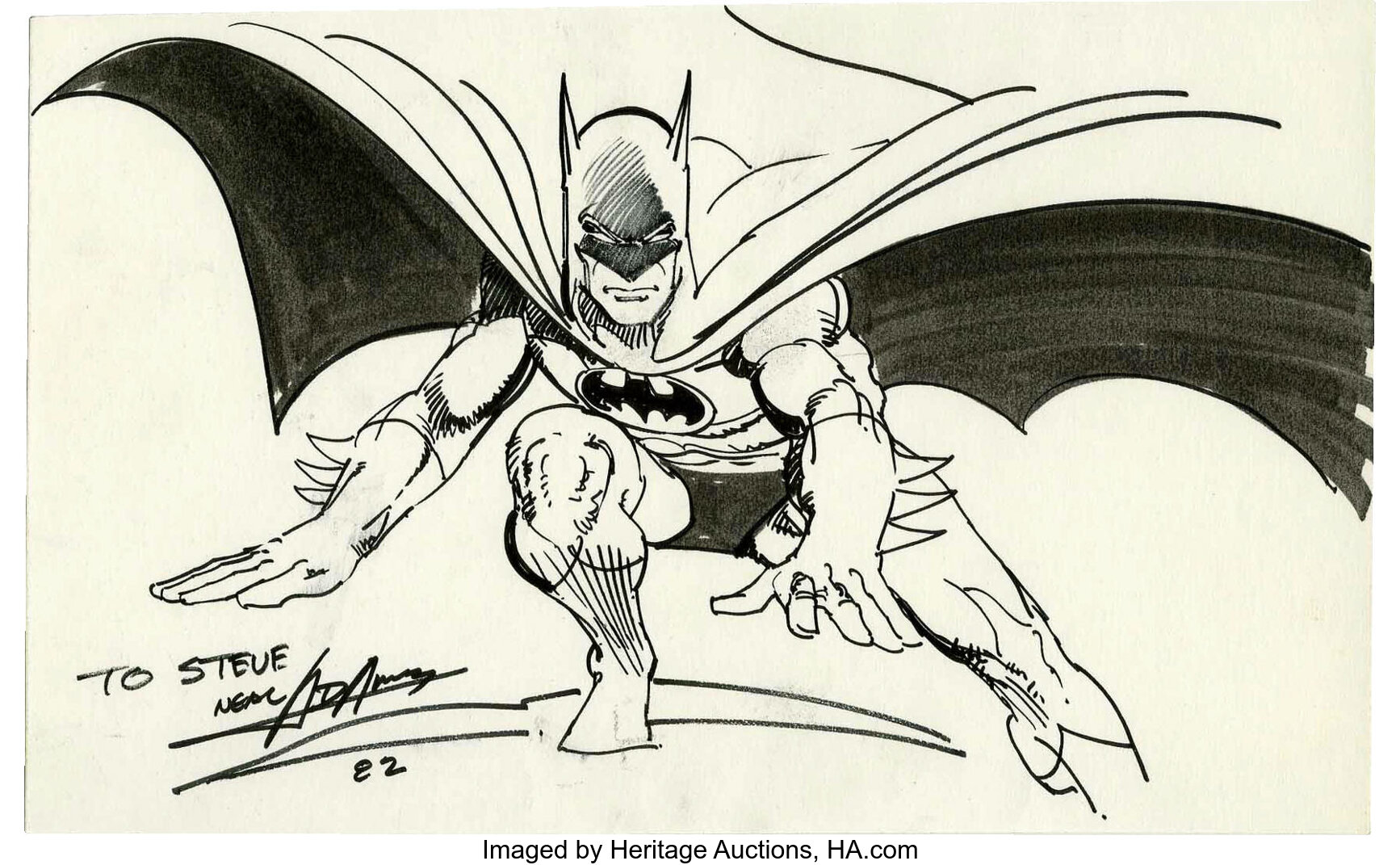 neal adams batman sketch