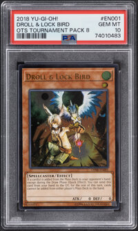 Yu-Gi-Oh! Droll & Lock Bird EN001 OTS Tournament Pack 8 PSA Trading Card Game Gem Mint 10 (Konami, 2018) Ultimate Ra...