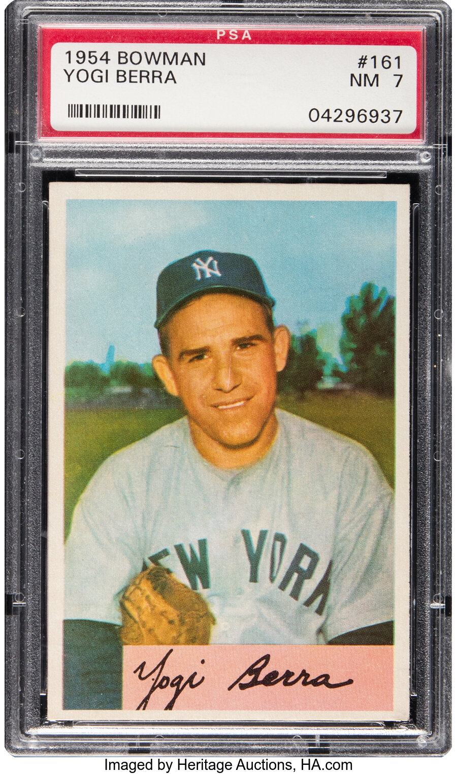 1954 Bowman Yogi Berra #161 PSA NM 7