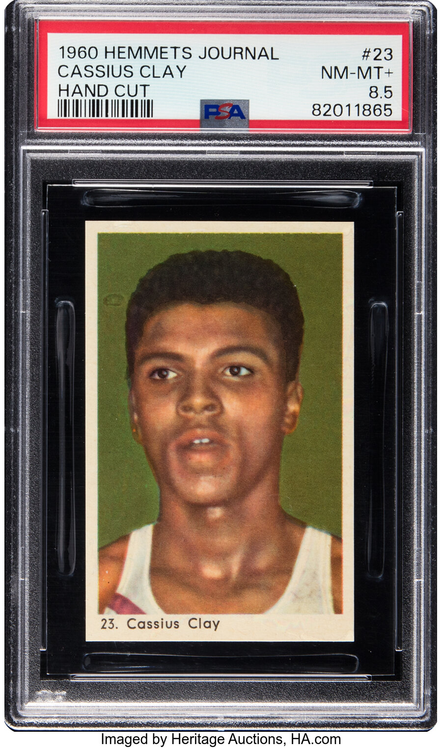 1960 Hemmets Journal Cassius Clay (Muhammad Ali) Rookie #23 PSA NM-MT+ 8.5