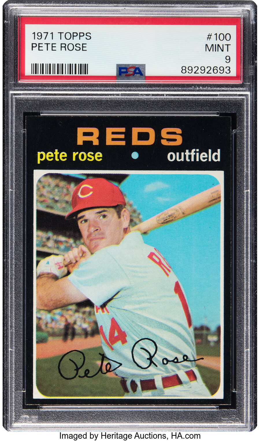 1971 Topps Pete Rose #100 PSA Mint 9