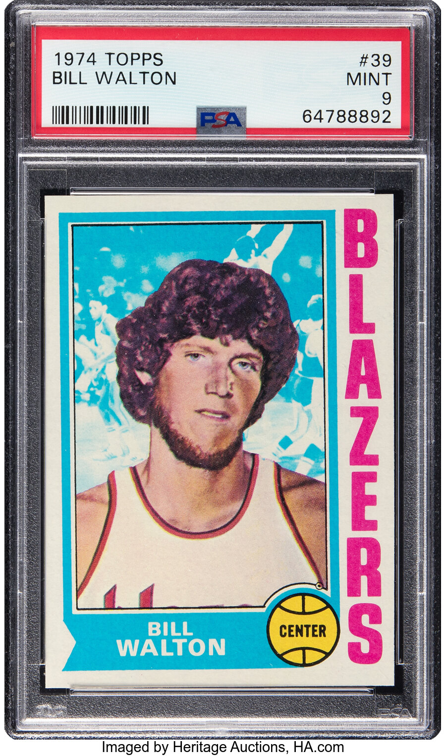 1974 Topps Bill Walton Rookie #39 PSA Mint 9