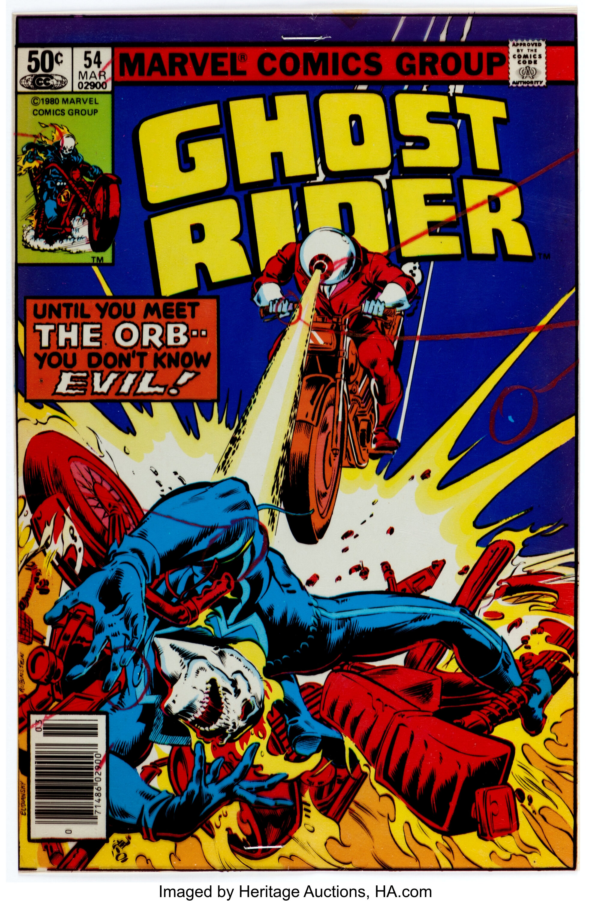 Ghost Rider #54 Cover Production Color Separation Films (Marvel, | Lot ...