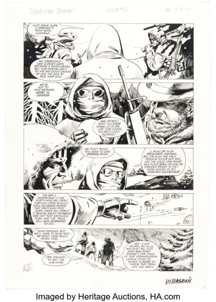 Timothy Truman and Ricardo Villagran Scout: War Shaman #12 Story Page 5 Original Art (Eclips...