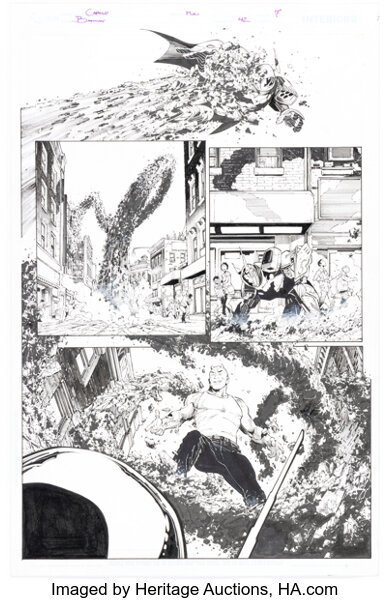 Greg Capullo and Danny Miki Batman #42 Story Page 7 Original Art (DC, 2015)....