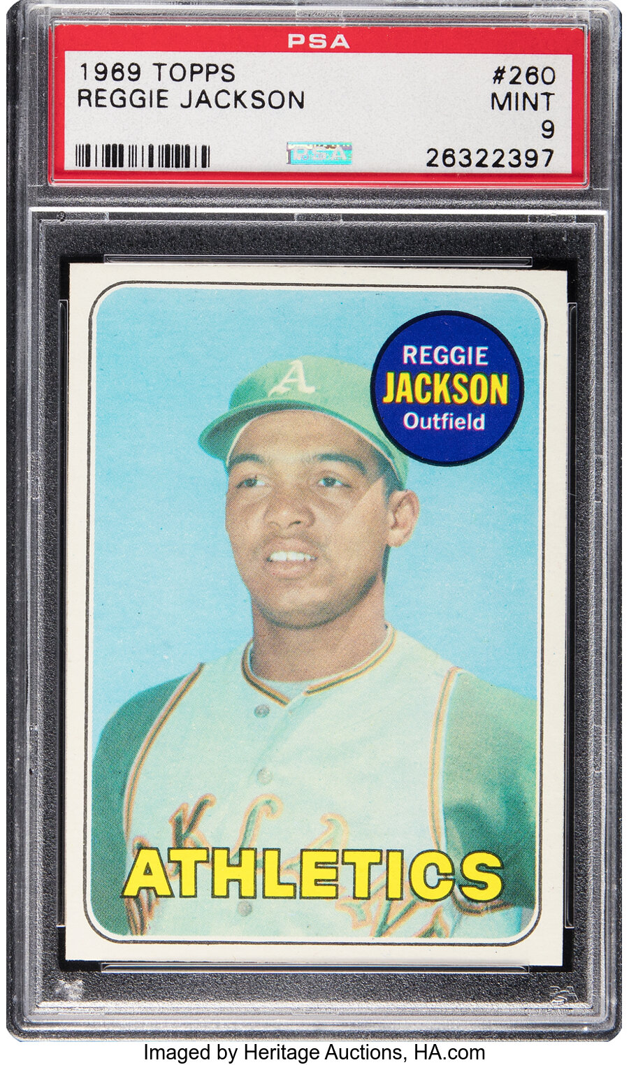 1969 Topps Reggie Jackson #260 PSA Mint 9