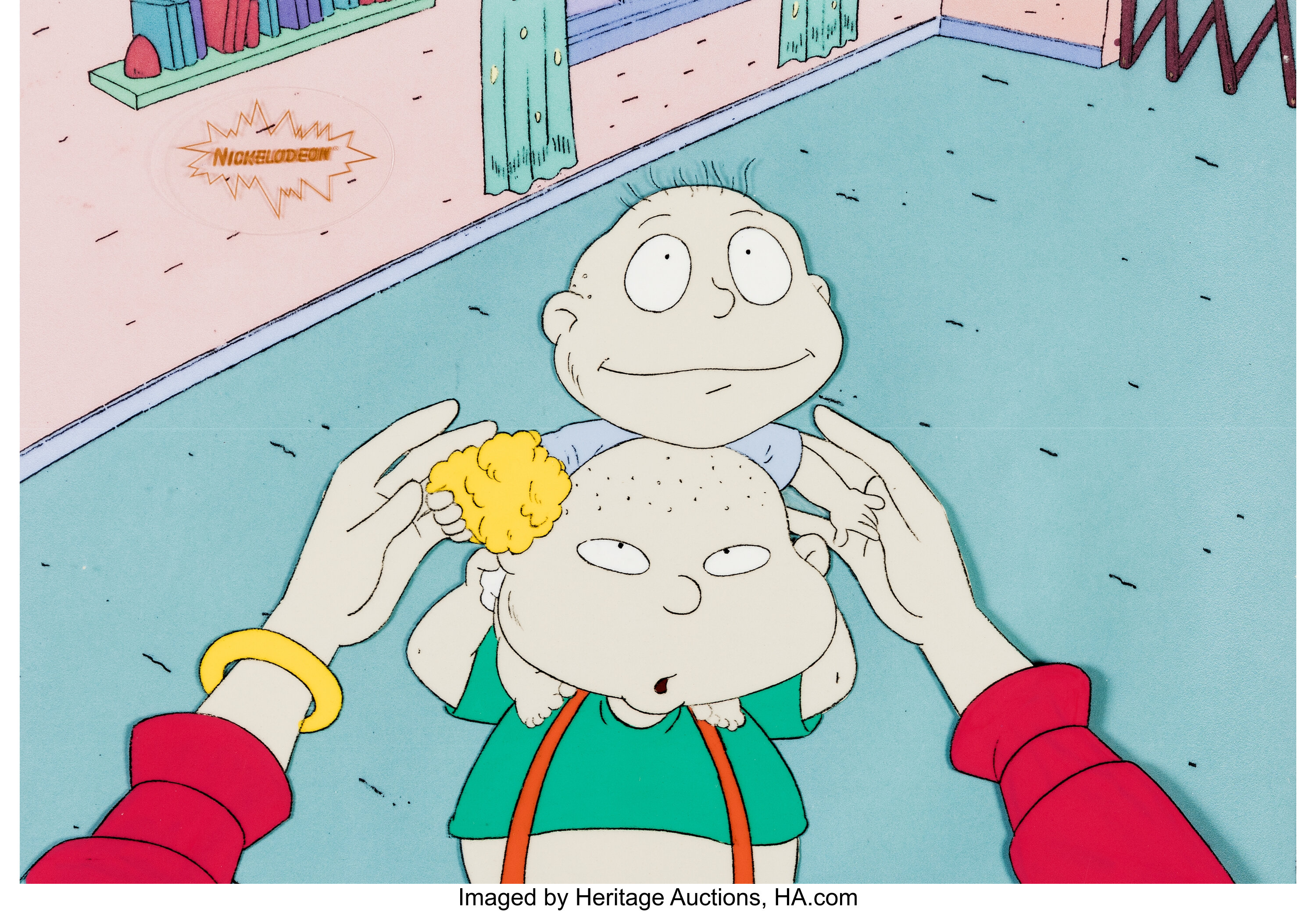 rugrats-the-big-house-tommy-and-big-justin-with-didi-production-lot