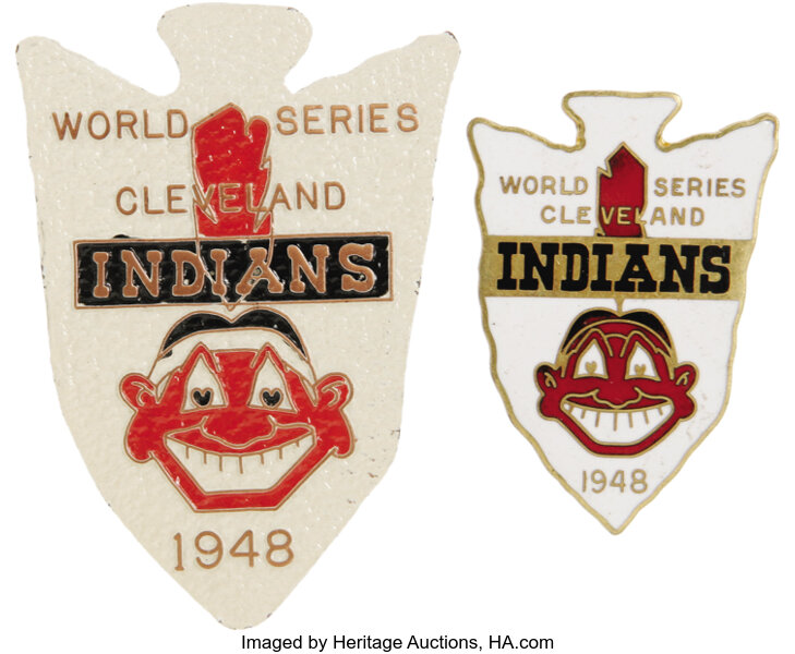 1948 World Series Press Pin (Cleveland Indians, Large Format)., Lot  #82667