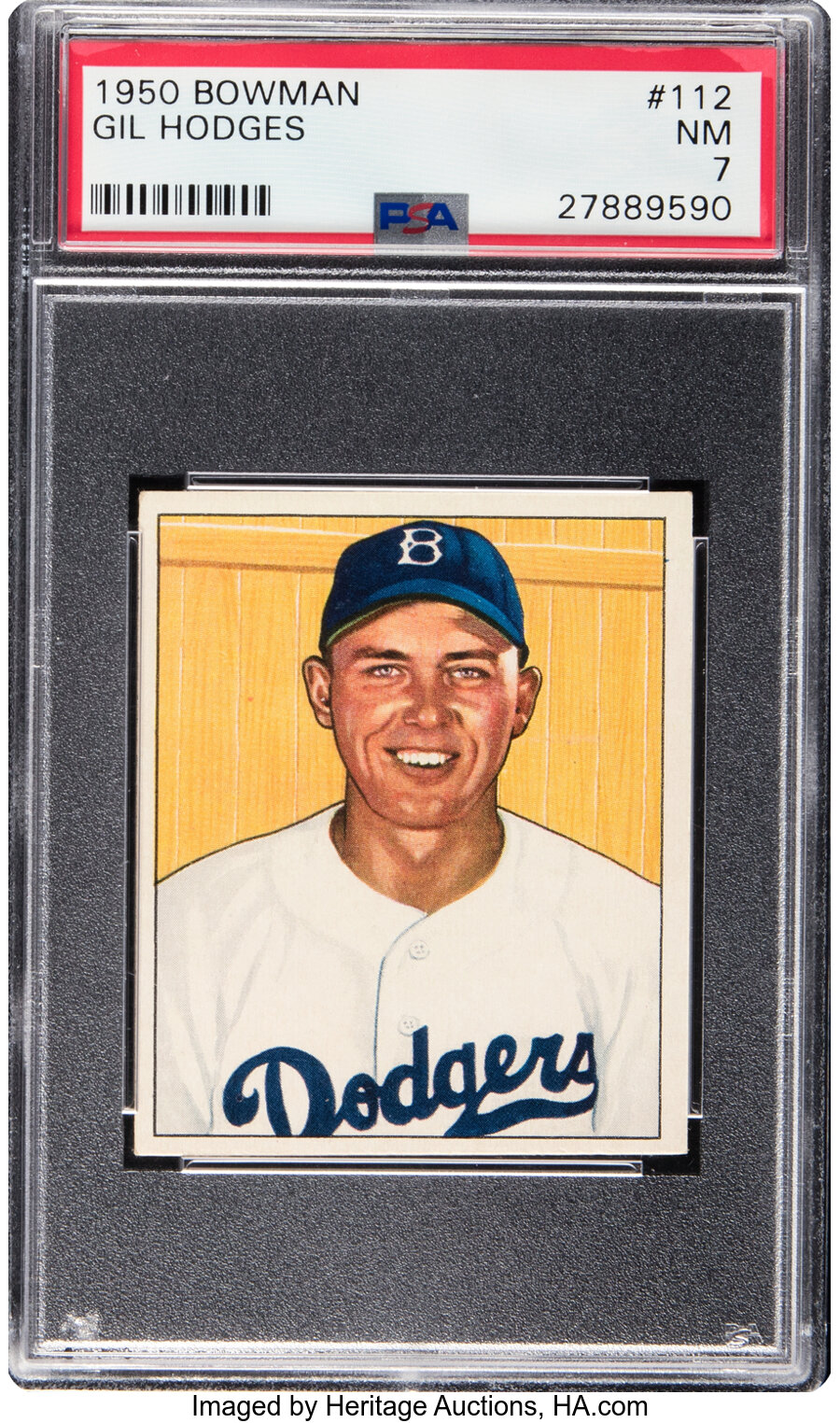 1950 Bowman Gil Hodges #112 PSA NM 7