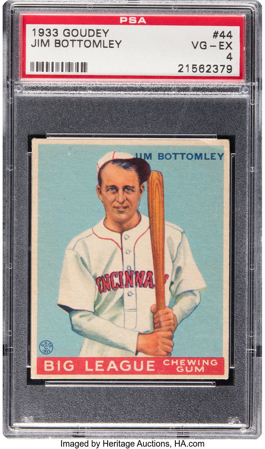 1933 Goudey Jim Bottomley #44 PSA VG-EX 4