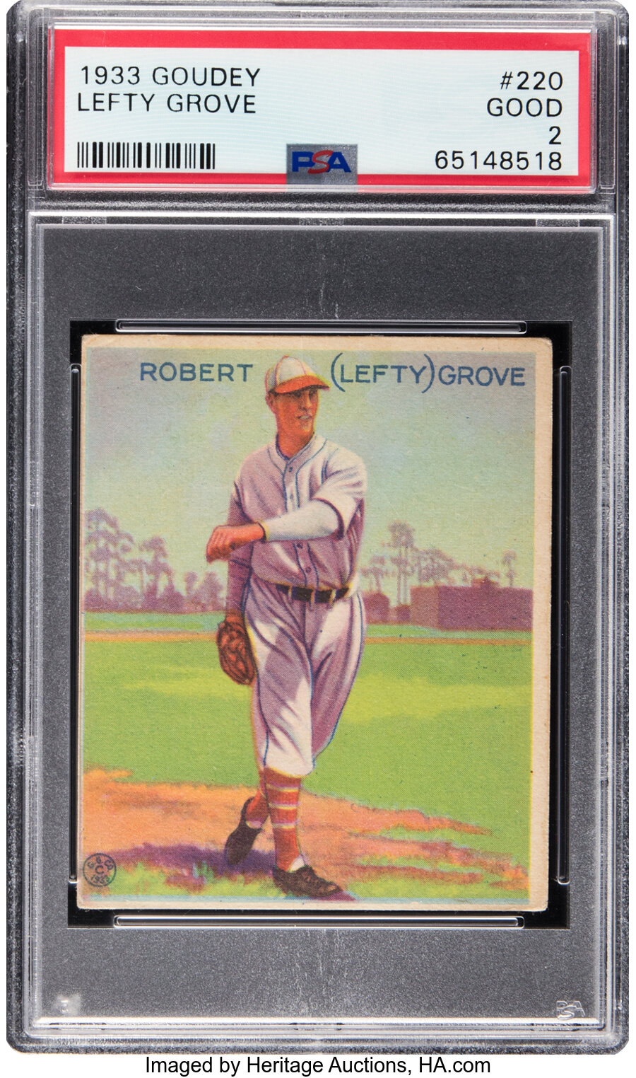 1933 Goudey Lefty Grove #220 PSA Good 2