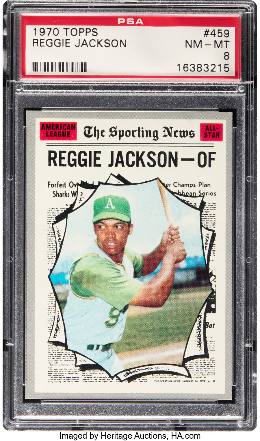 1970 Topps Reggie Jackson (All-Star) #459 PSA NM-MT 8