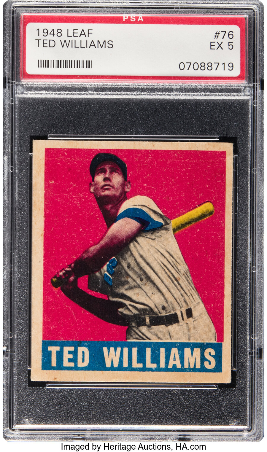 1948 Leaf Ted Williams #76 PSA EX 5