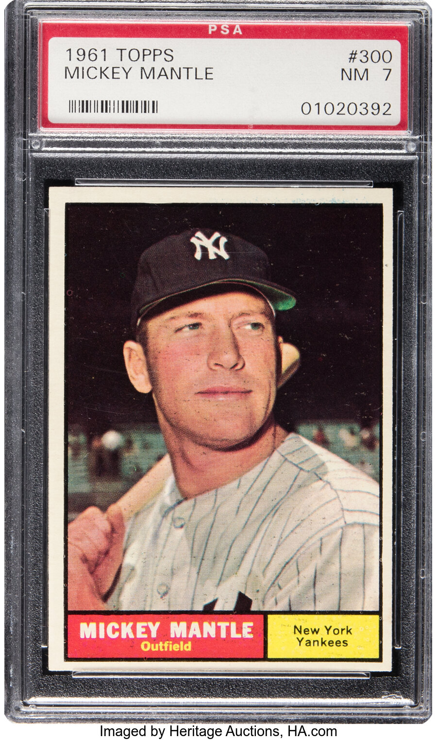 1961 Topps Mickey Mantle #300 PSA NM 7