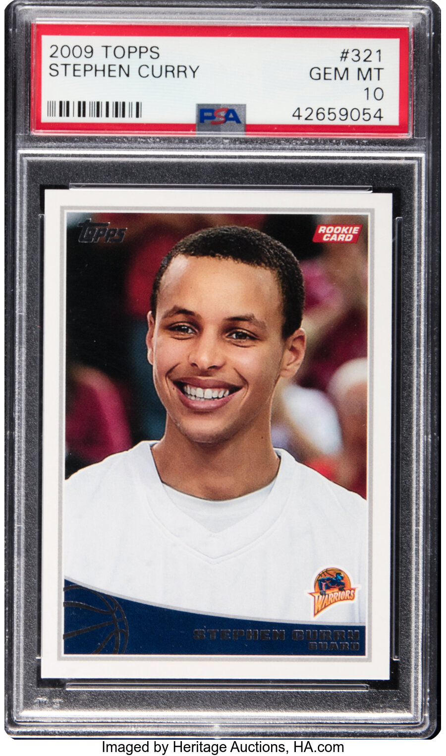 2009 Topps Stephen Curry Rookie #321 PSA Gem Mint 10