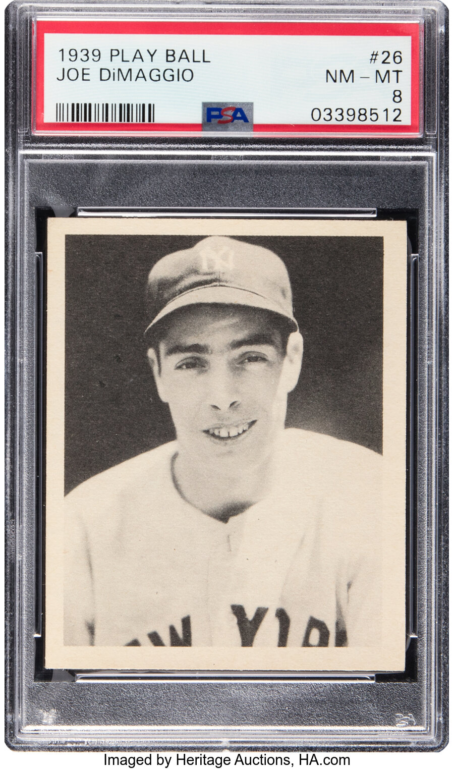 1939 Play Ball Joe DiMaggio #26 PSA NM-MT 8