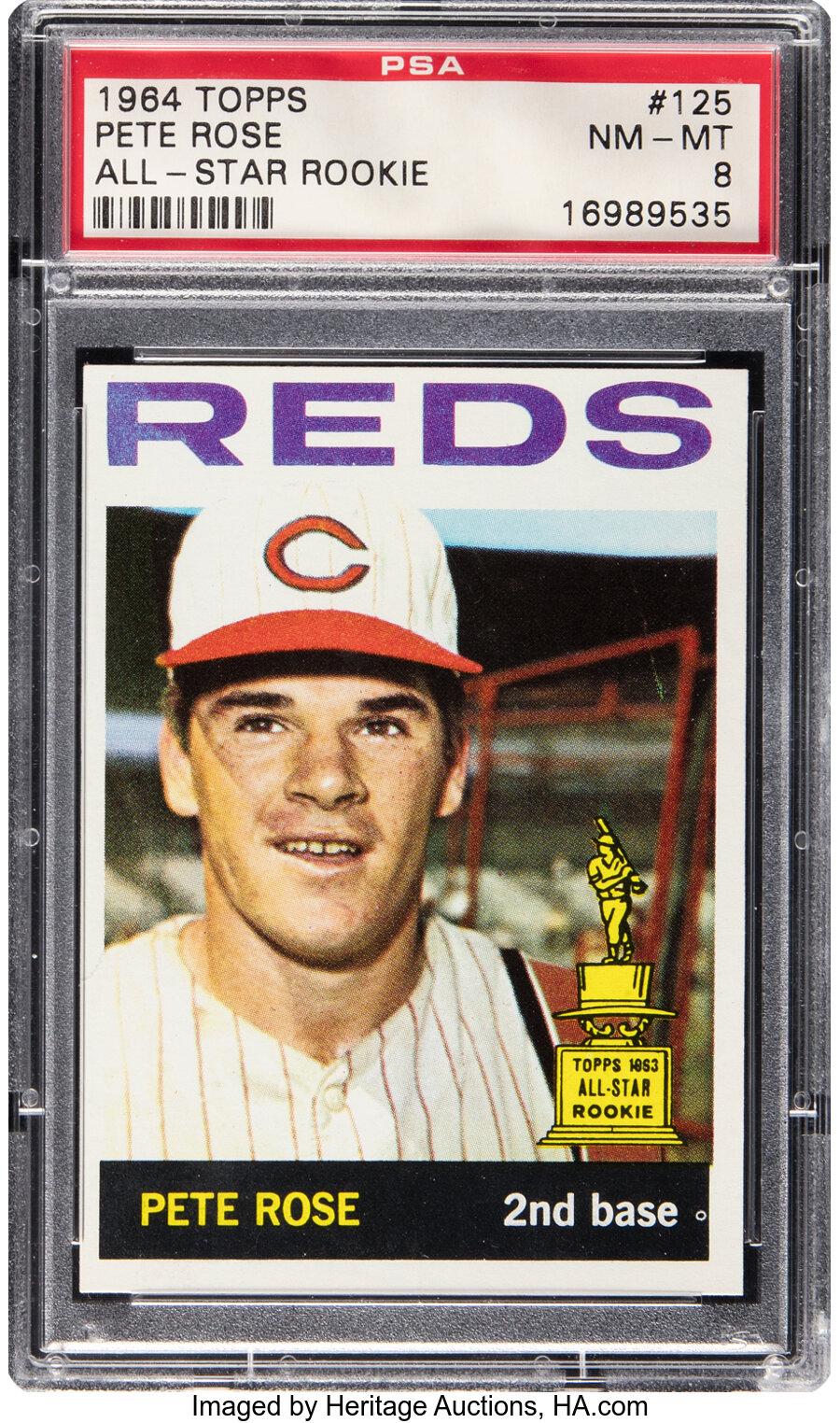 1964 Topps Pete Rose (All-Star Rookie) #125 PSA NM-MT 8