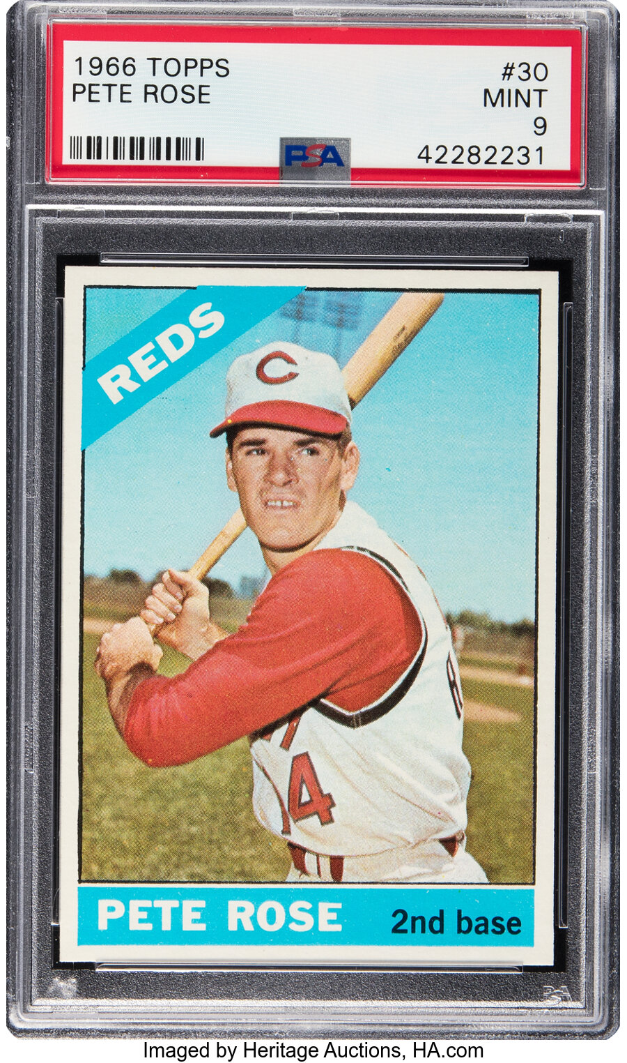 1966 Topps Pete Rose #30 PSA Mint 9 - None Higher!