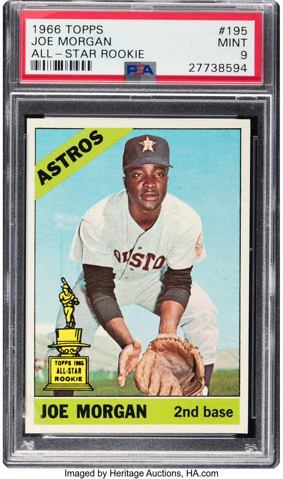 1966 Topps Joe Morgan (All-Star Rookie) #195 PSA Mint 9 - None Higher!