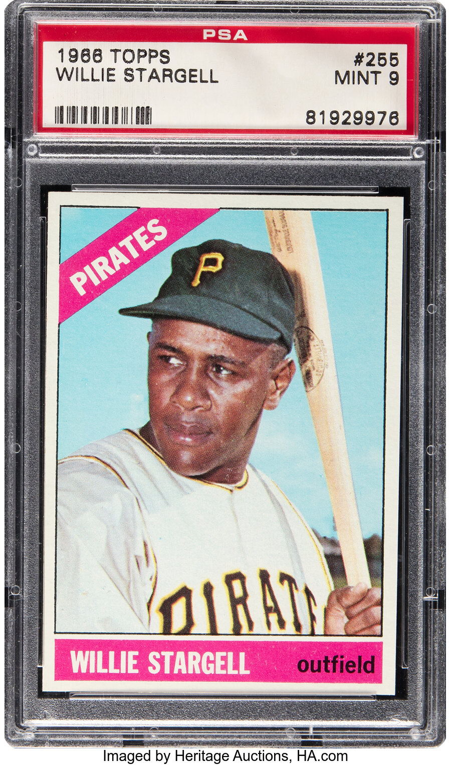 1966 Topps Willie Stargell #255 PSA Mint 9 - Only One Higher!