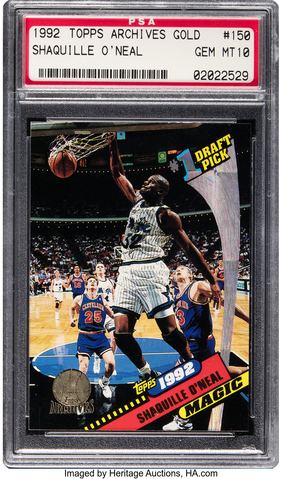 1992 Topps Archives Gold Shaquille O'Neal Rookie #150 PSA Gem Mint 10