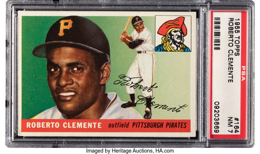 1955 Topps Roberto Clemente Rookie #164 PSA NM 7