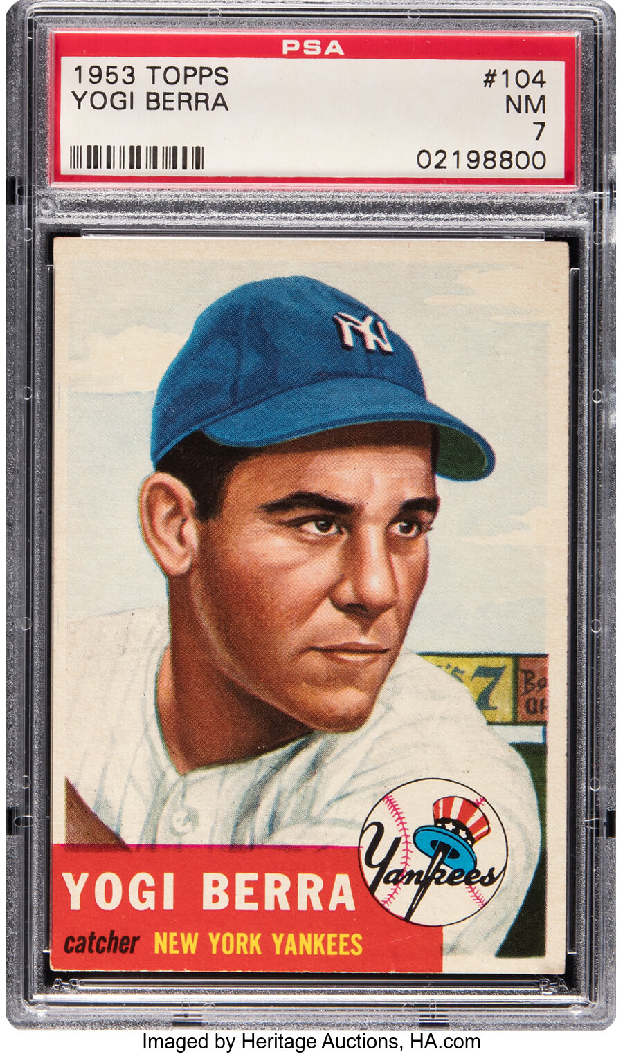 1953 Topps Yogi Berra #104 PSA NM 7